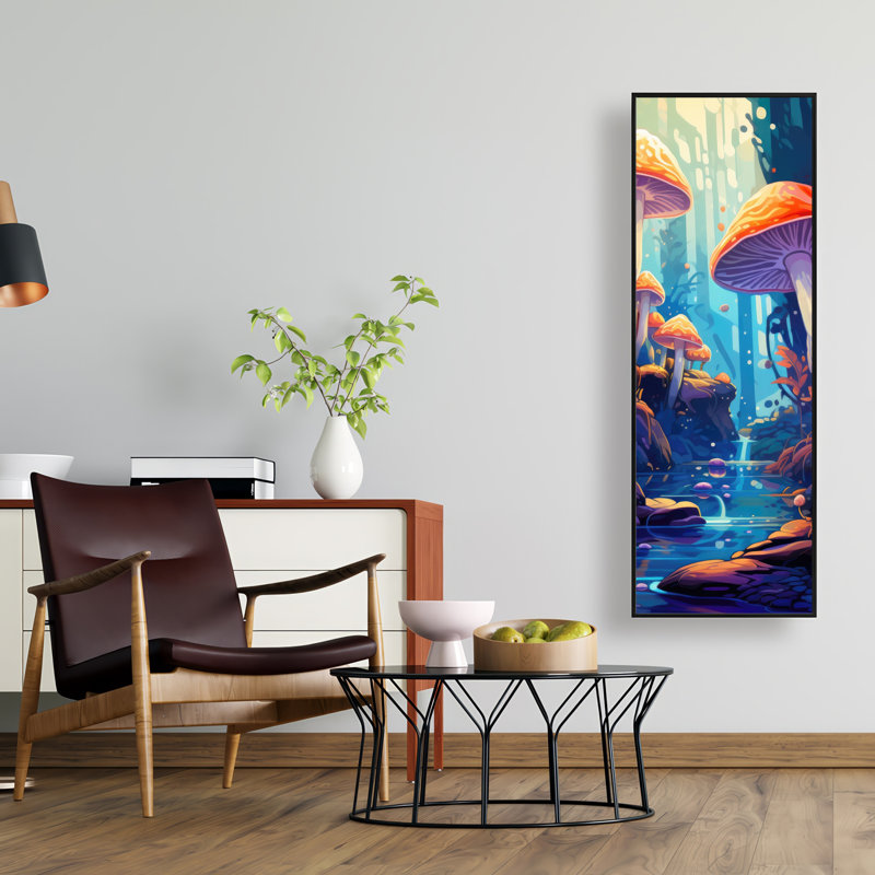 Take a look at that  Framed canvas, 49.25" H x 17.25" W