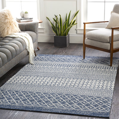 Tapis beige / bleu Enloe