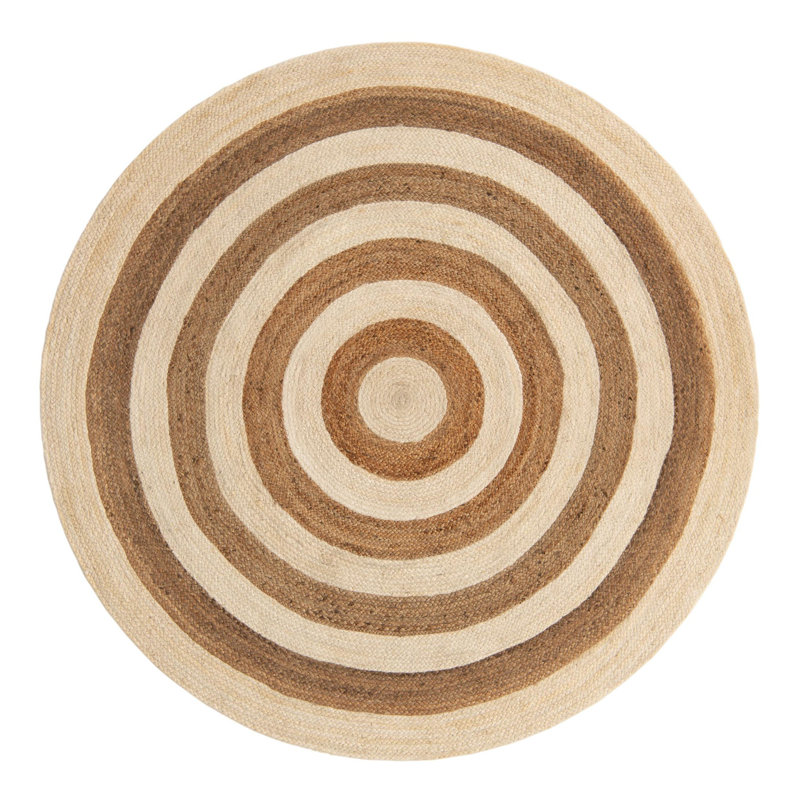 Morane Geometric Indoor Rug, Round 7'1"
