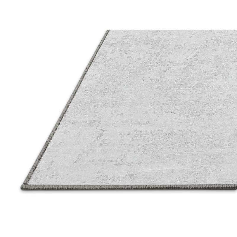 Tapis gris tissé à la machine Fallsburg, Rectangle 2 pi x 3 pi