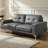 Korbin 78.9" Genuine Leather Square Arm 3-Seater Sofa with Tufted Back-992036280