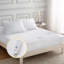 Surmatelas chauffant électrique pleine grandeur matelassé - 5 réglages de chaleur, arrêt automatique après 10 heures, poche profonde, couvre-lit doux et chaud, blanc