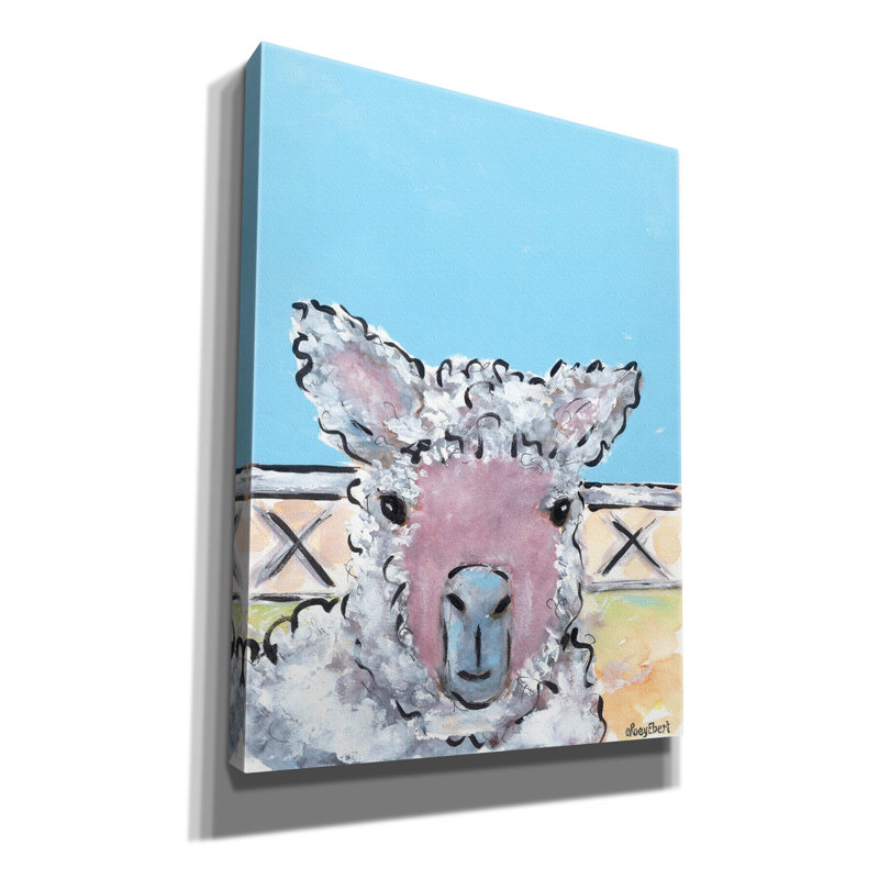 «Baa Baa sur toile» par Roey Ebert, L 12 po x H 12 po