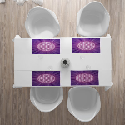 Polyester Geometric Rectangle Placemat