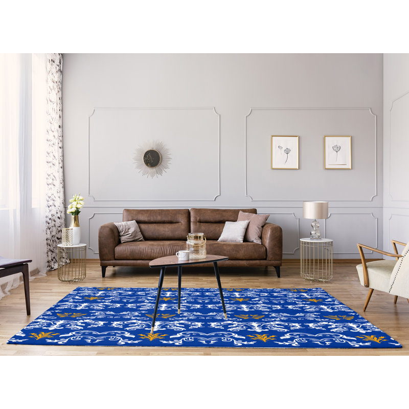 Damask Indoor Rug, Rectangle 8' x 10'