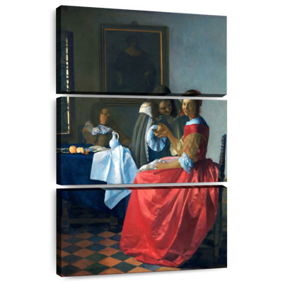 Leisha la fille avec un verre à vin 1658-1662