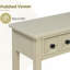 Console rustique avec tablette ouverte, pieds en bois d'hévéa, idéale pour les entrées, les salons et les couloirs-1572150993