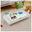 Table de jeu pliable 2-en-1 compatible avec rangement pour jouets Lego - Centre d'activités pour enfants blanc et vert avec cloisons amovibles et roulettes