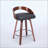 Stylish and Comfortable Bar Stools Set of 2 with Swivel Function and Soft Cushion Seat-1208887842