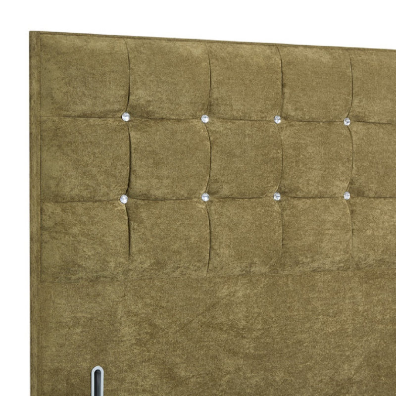 Glamour Upholstered Headboard, Double (4'6'), Kensington Oregano, Kensington