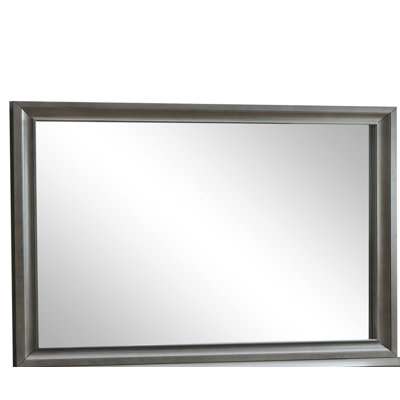 Madrid 46"L x 37"H Mirror, Gray