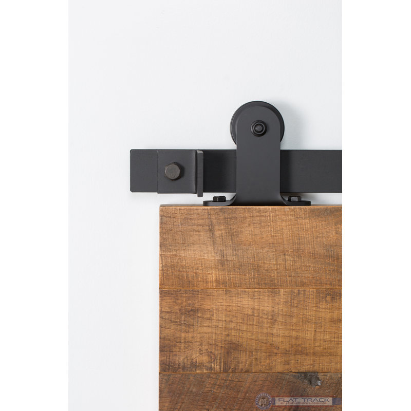 Ensemble de quincaillerie de porte de grange simple standard haut de gamme à profil bas, 96 po