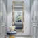 Miroir mural en fer pleine longueur