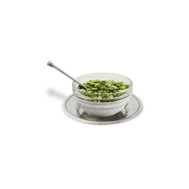 Condiment Uno with Spoon and Saucer