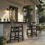 Chaise de bar durable en PEHD Adirondack avec accoudoirs, style moderne pour l'extérieur