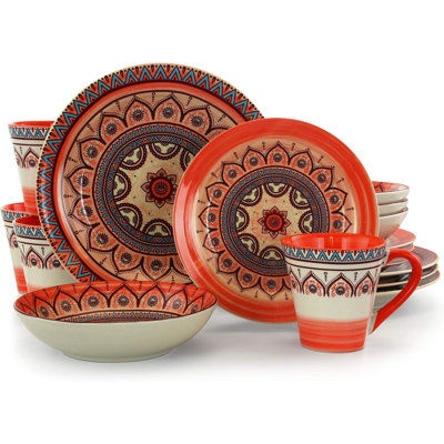 Tarrago Piece Stoneware Dinnerware Set - Service for 4