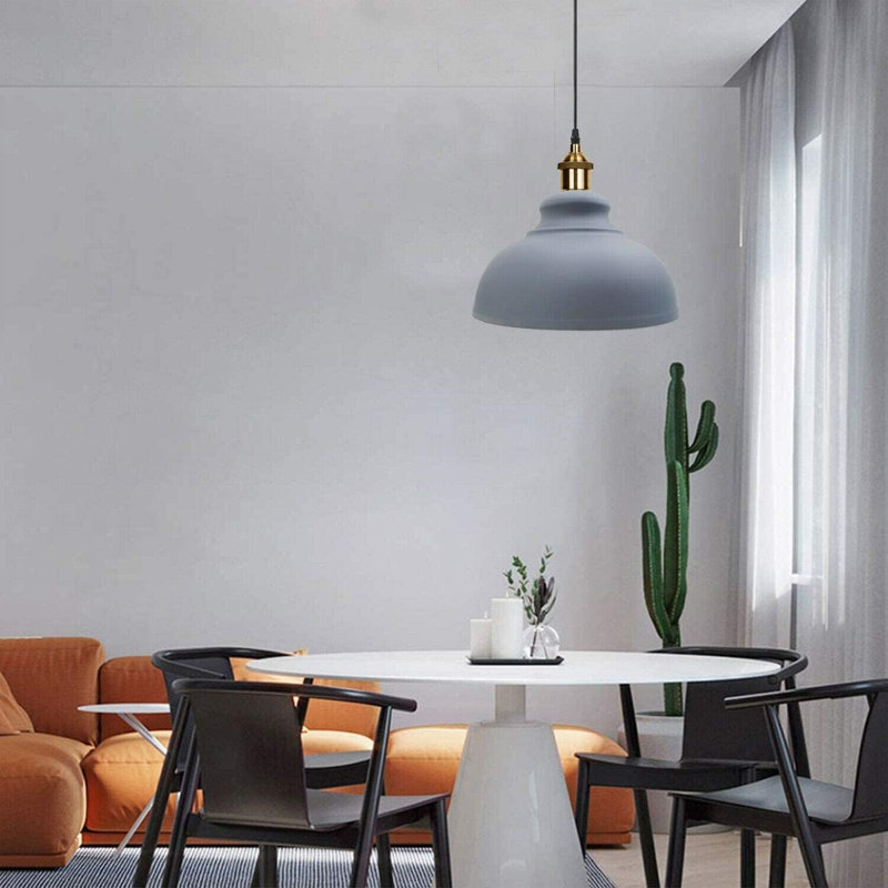 1 - Light Dome Pendant, Gray