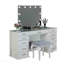 Ensemble de meuble-lavabo 1 pièce avec tabourets rembourrés Glam Style