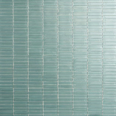Maya Stacked 12x12 Polished Glass Mosaic Tile