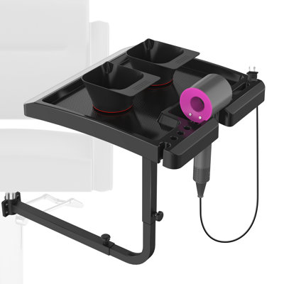 360 Degree Plastic Rotating Salon Quick Tray Attached To Chair,  For Barber Chair, Massage Salon Chair