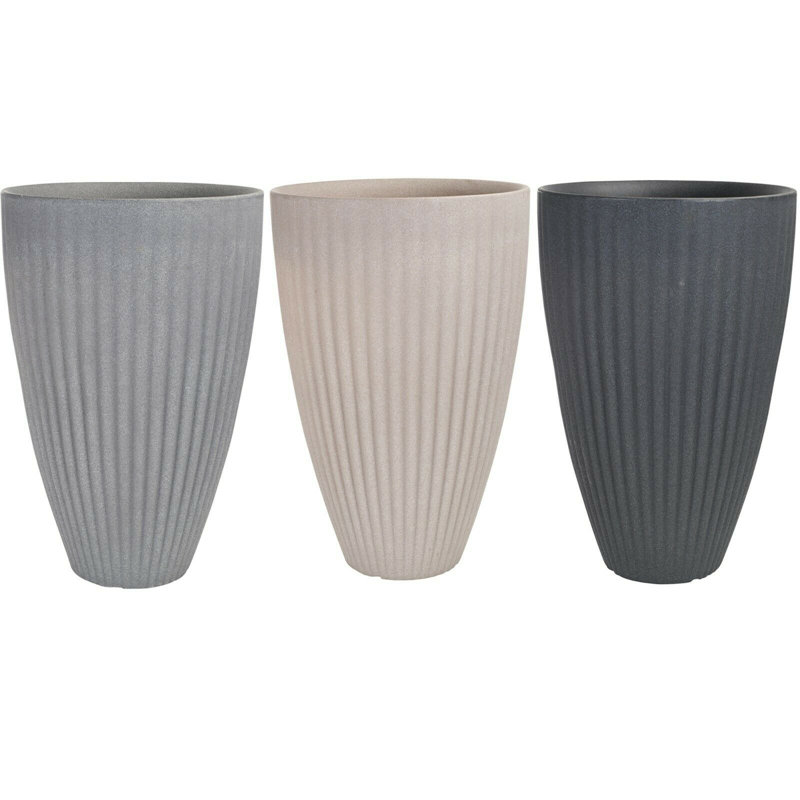 Krisann Pot Planter, Black, 1
