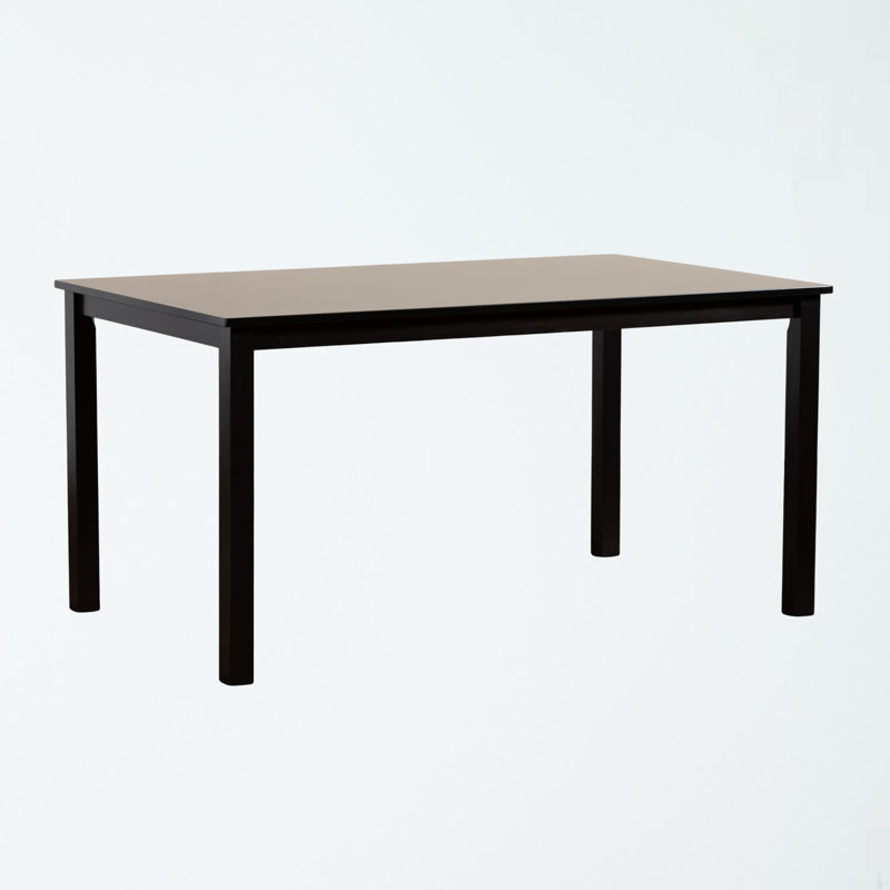 Jouan Solid Wood Base Dining Table, Dark Brown