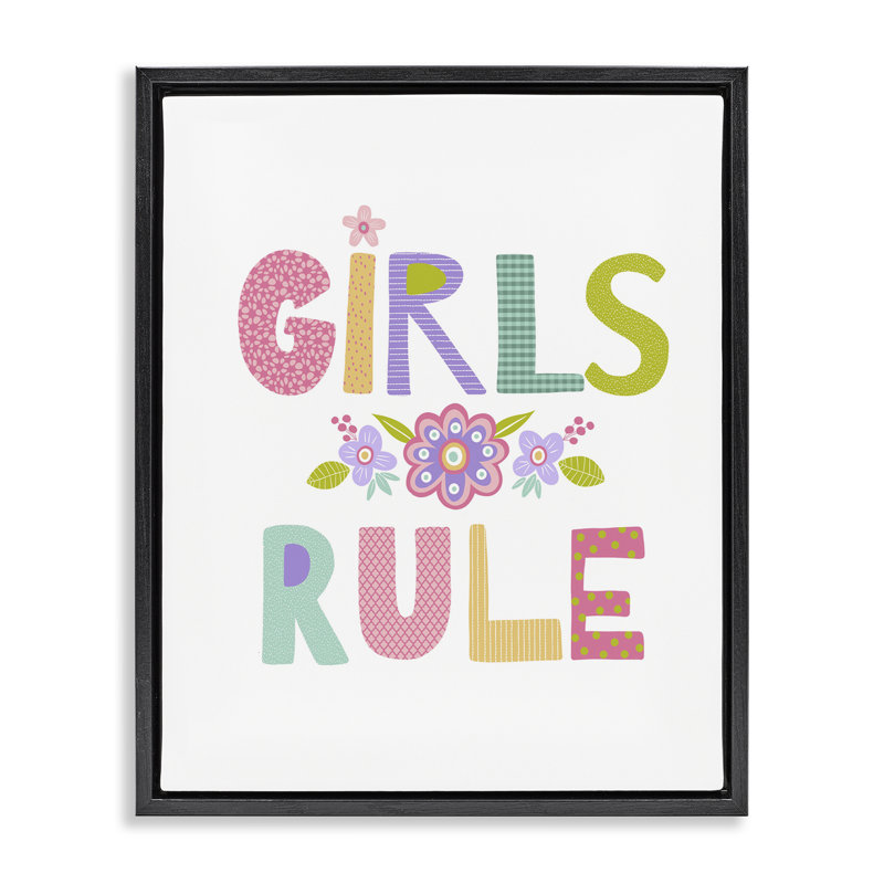 Art mural encadré, "Les filles avec fleurs" par Lisa Nohren, Cadre flottant noir de jais, H 21 po x l 17 po