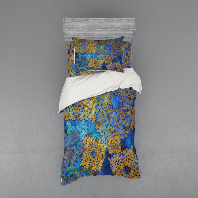 Ensemble de housse de couette oriental de style boho traditionnel et à motif marocain