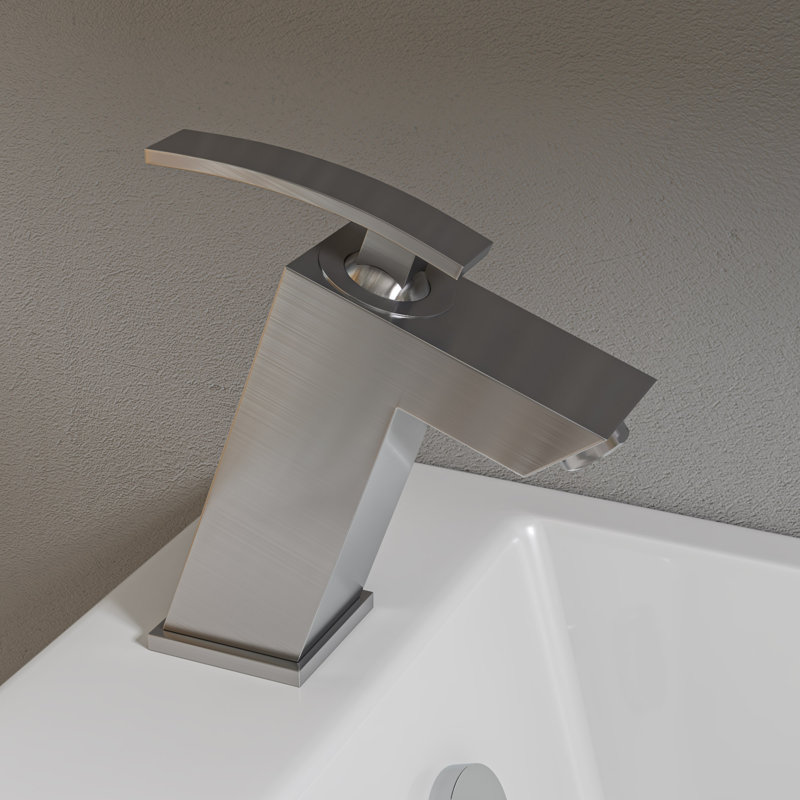 Single-Hole Single-handle Bathroom Faucet, Brushed Nickel
