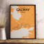 Galway City Map - No Frame Print-835062251