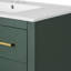 36 po, rangement pour salle de bain, lavabo en céramique, structure en bois massif, rangement spacieux pour les articles de toilette, quincaillerie à fermeture en douceur, poignées et matériaux en métal exquis, utilisation quotidienne de trois tiroirs, dissimulé moderne-600750739