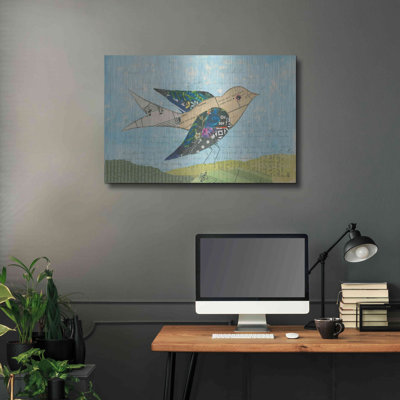 «Flutter I» par Courtney Prahl, art mural en métal par Courtney Prahl