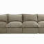 Canapé modulaire rembourré sans dossier en chenille avec dossier rembourré - entièrement comprimé, aucun assemblage requis-774444522-774444523-777768770