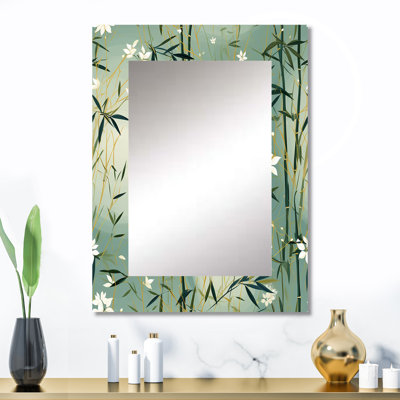 Bamboo Zen Haven - Oriental Mirror Wall Decor