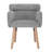 Modern Upholstered Solid Wood Dining Chair With Arms-1484140205