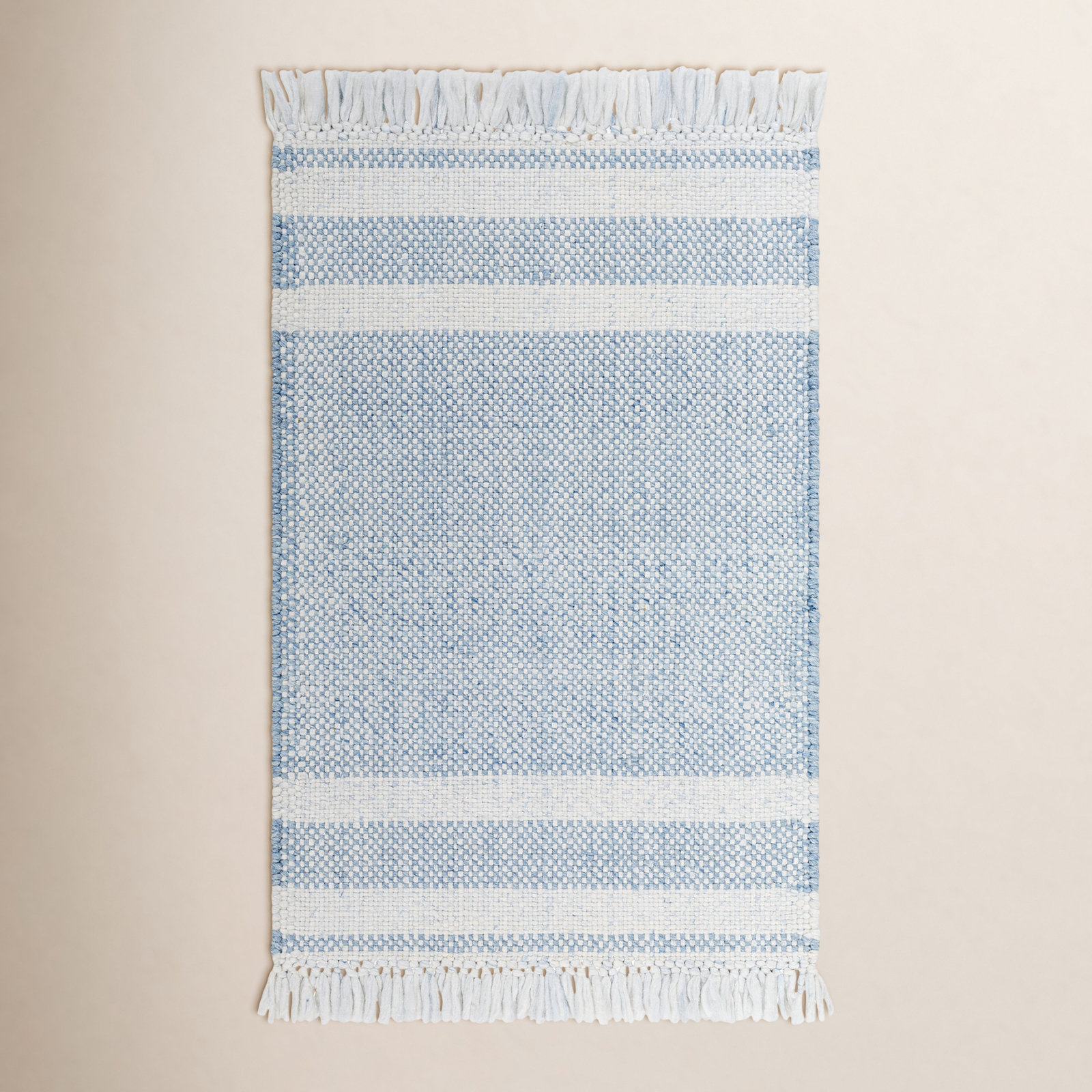Bretson Hand-Woven Outdoor Striped Rug, Rectangle 12' x 18'