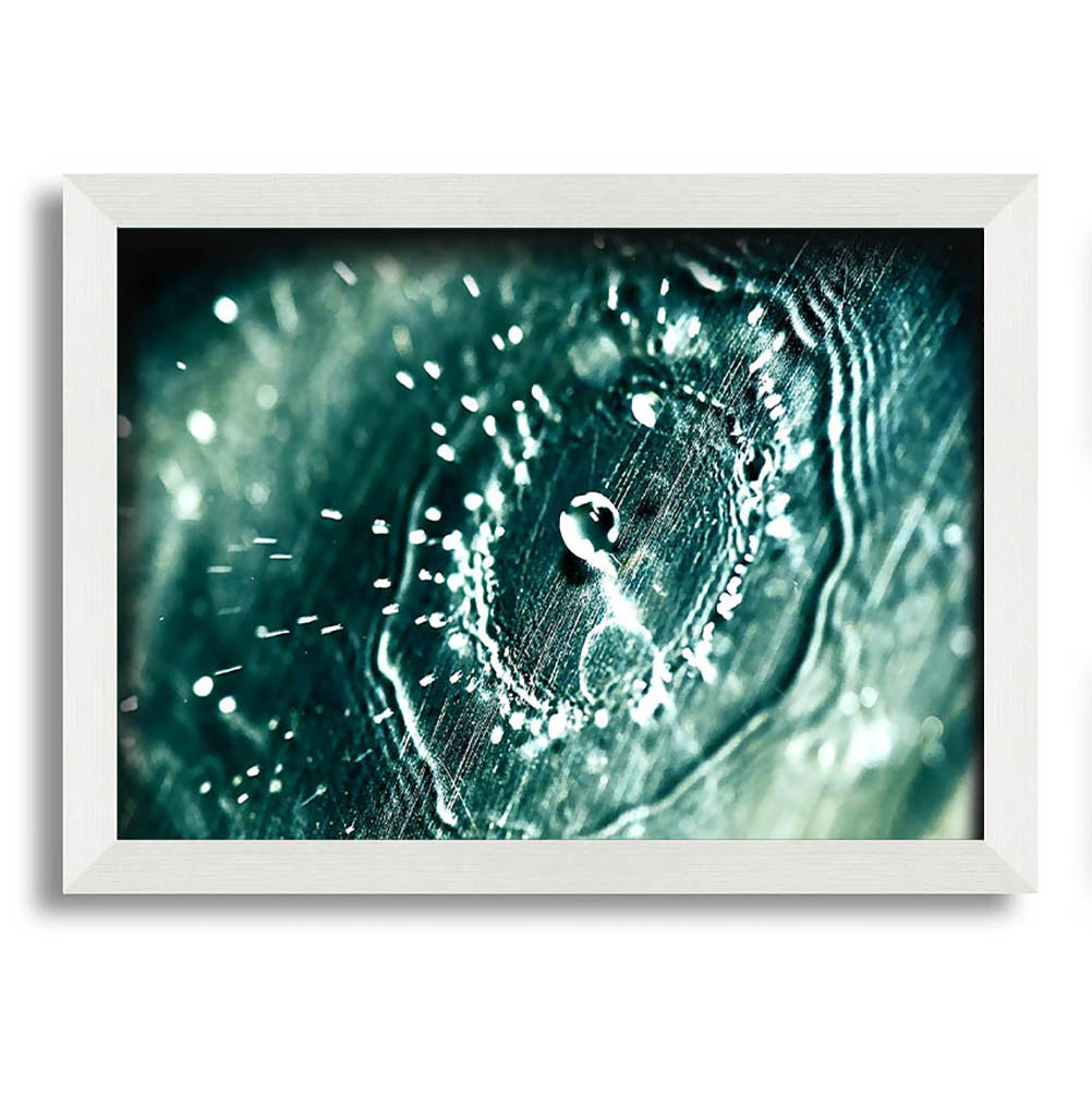 Gerahmtes Leinwandbild Water Splash Drop Framed Print