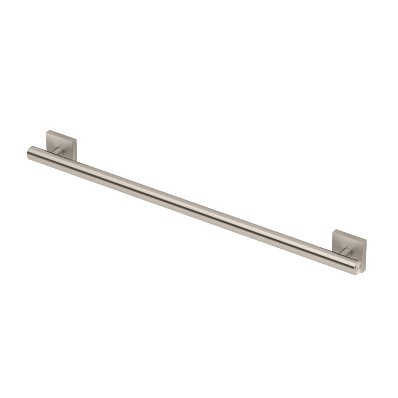 Elevate Wall Mount Stainless Steel Grab Bar, ADA Compliant Safety Bar, Satin Nickel, 30" W