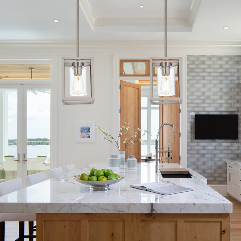 Lagarde 1 - Light Single Pendant, Brushed Nickel