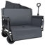 Chariot de chariot pliant convertible 3-en-1 avec banc et rangement - Chariot utilitaire robuste de 500 lb-116474552