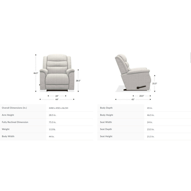 Fauteuil inclinable manuel Redwood, Polyester champignon