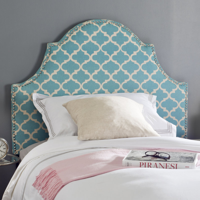Hallmar Twin Arch Upholstered Headboard