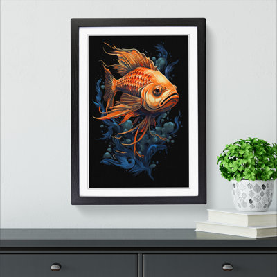 Fish Tachisme - Framed Print