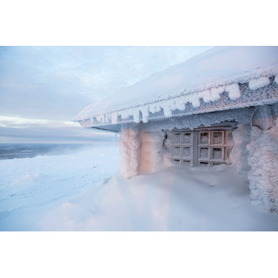 Frozen House In Finland by Ronstik - Wrapped Canvas Print