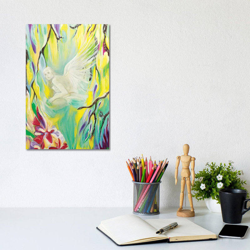 Angel De Cristal I by Gabriela Villarreal - Wrapped Canvas Painting, 20.32 cm H x 30.48 cm W