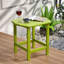 Table de bout toutes saisons Adirondack Tables de patio Tables de bout en plastique Vert citron-1660344228