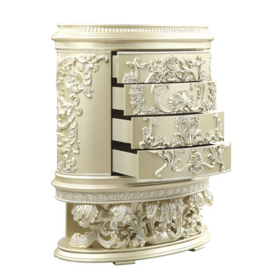 Chest Resin, MDF Champagne Silver