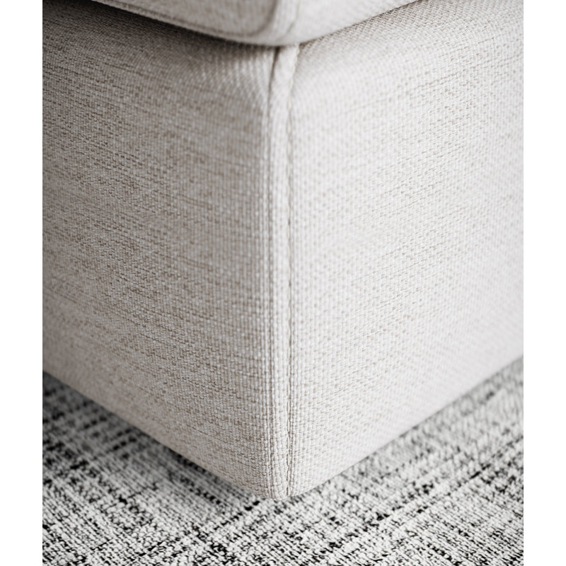 Perry Modular Sofa Set 02, Chalk Fabric, Left Hand Facing