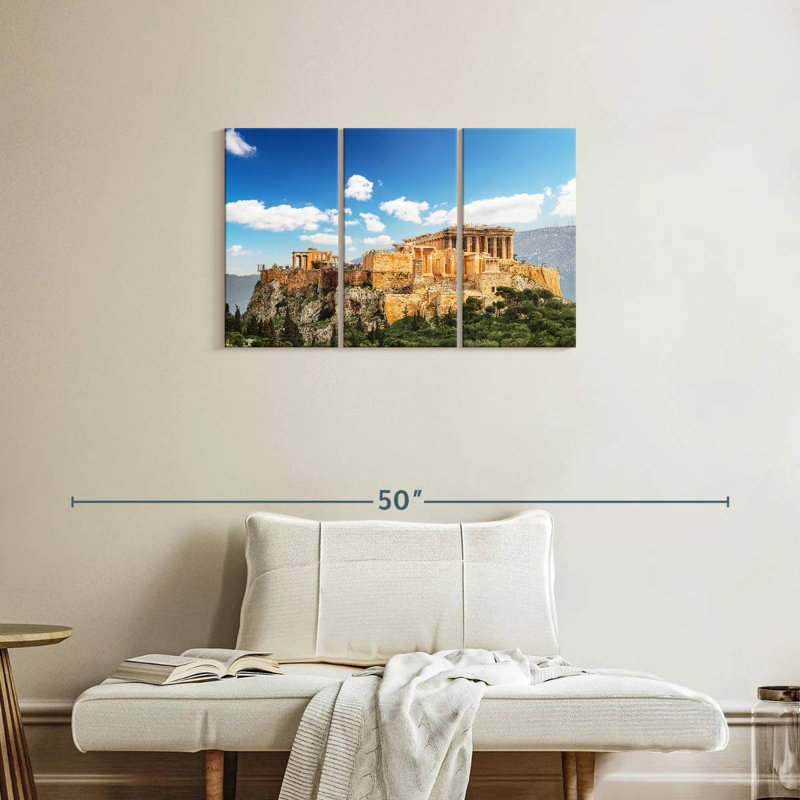 Nicci Acropolis sous le ciel bleu, H 20 po x l 33 po