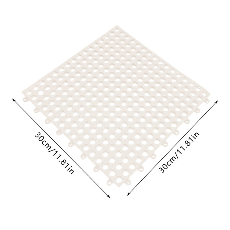 Symple Stuff Naiya Bath Mat with Non-Slip Backing